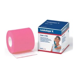 Essity Benda Adesiva Actimove Leukotape K Taping Fisioterapico Larghezza 5 Cm Lunghezza 5 M Colore Rosa In Rotolo