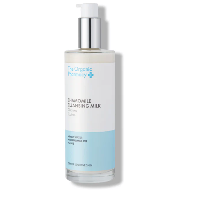 The Organic Pharmacy Rose & Chamomile Cleansing Milk struccante 100 ml