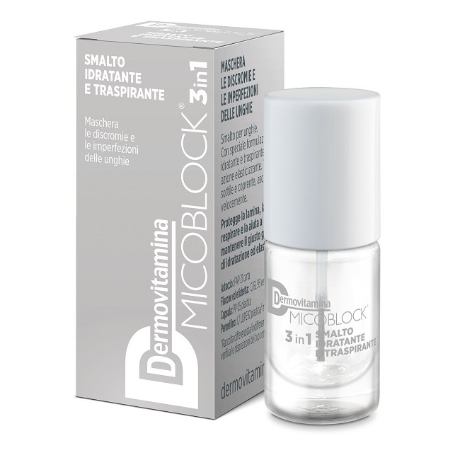Pasquali Dermovitamina Micoblock Smalto Base&top Coat 19 Trasparente 5 Ml