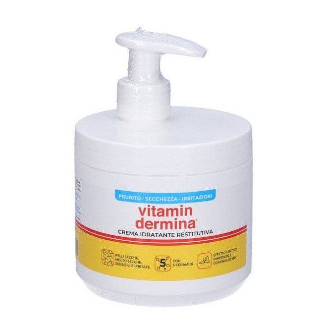 Istituto Ganassini Vitamindermina Crema Idratante Restitutiva Dispenser 400 Ml