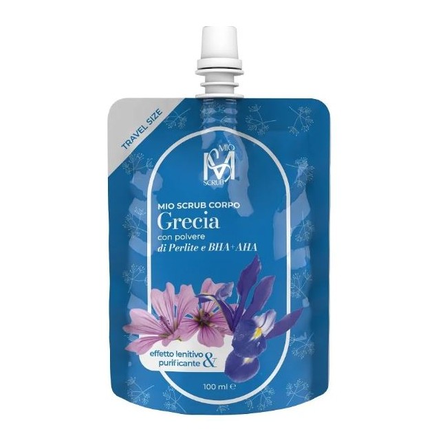 Mio Scrub Grecia con polvere di Perlite AHA + BHA esfoliante corpo lenitivo & purificante 100 ml