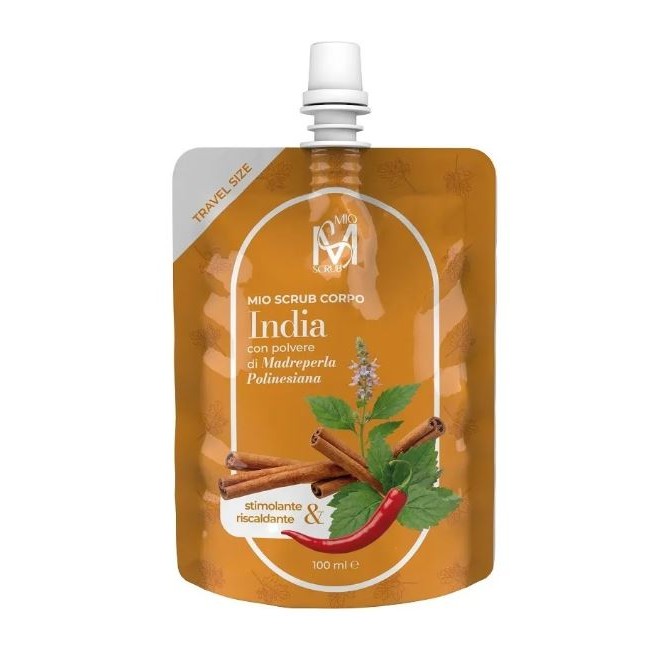 Mio Scrub India con polvere di Madreperla Polinesiana esfoliante corpo stimolante & riscaldante 100 ml