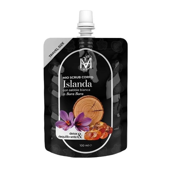Mio Scrub Islanda con sabbia bianca di Bora Bora esfoliante corpo detox & riequilibrante 100 ml