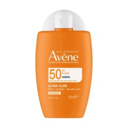 Avène Ultra Fluid Invisibile SPF50 50 ml fluido solare viso alta protezione.