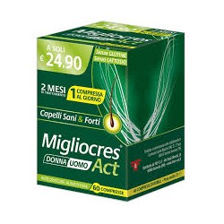 Migliocres Act integratore per capelli sani e forti uomo e donna 60 compresse