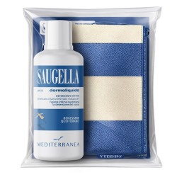 Saugella Dermoliquido Blu 500 ml limited edition SEGUIMI pochette