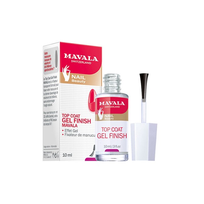 Mavala Top Coat Gel Finish 10 ml - Fissatore effetto gel per smalto unghie
