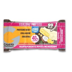 GIUSTO BARRETTA PROTEICA COCCO & LIMONE ZERO ZUCCHERI AGGIUNTI 30 G