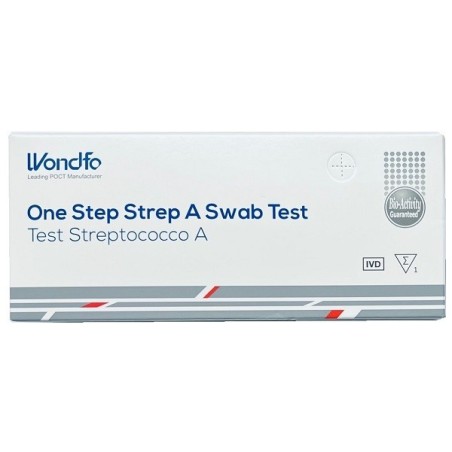 TEST AUTODIAGNOSTICO ONE STEP STREP A RILEVAZIONE QUALITATIVA ANTIGENE STREPTOCOCCO A DA CAMPION DI TAMPONE FARINGEO 1 PEZZO