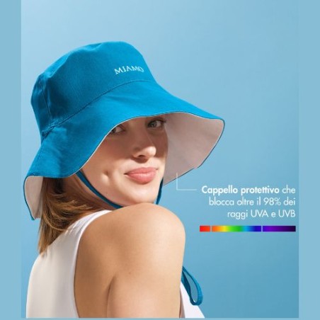 Miamo Reversible Hat Sun Aging Protection UPF 50+ OMAGGIO