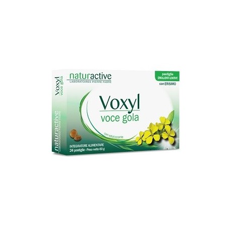 Voxyl Voce Gola 24 Pastiglie - Integratore per la Gola e la Voce