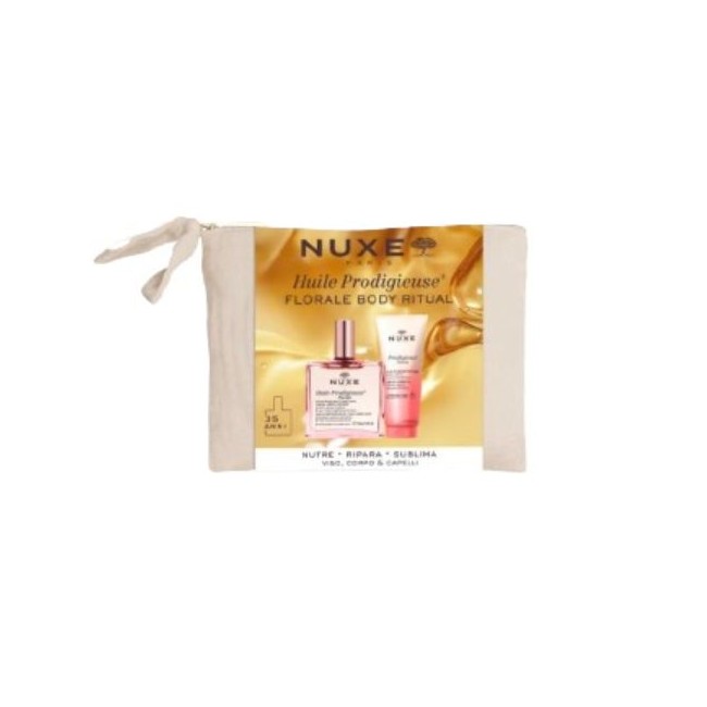 Nuxe Floral Body Ritual cofanetto olio Florale 50 ml + gel doccia 200 ml