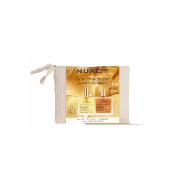 Nuxe Glow Discovery pochette con Huile Prodigieuse e Or 50 ml