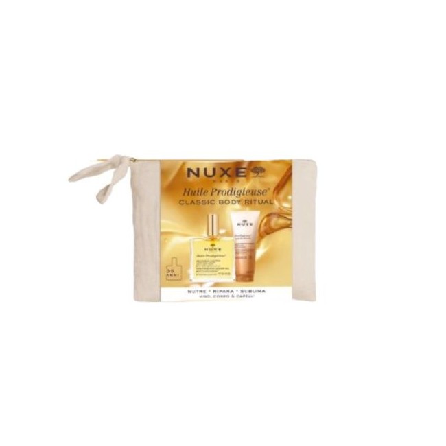 Nuxe Classic Body Ritual pochette olio prodigioso 50 ml + gel doccia 200 ml