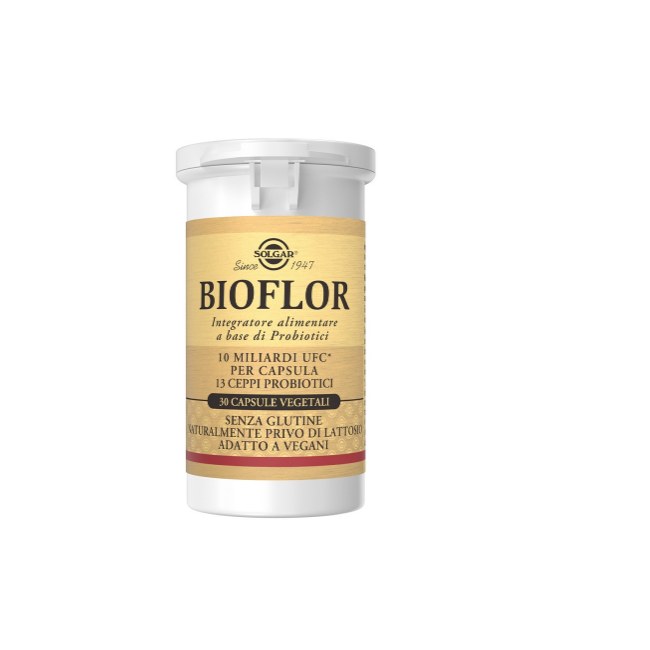 Solgar Bioflor Integratore per la flora intestinale 30 Capsule