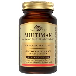 Solgar Multiman 60 capsule - Integratore di vitamine, minerali e fitonutrienti per uomo