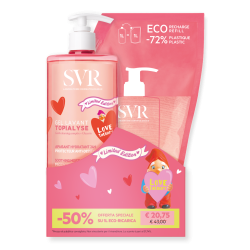SVR Topialyse Bipack Gel lavant 1 litro + refill 1 litro LOVE THERAPY LIMITED EDITION