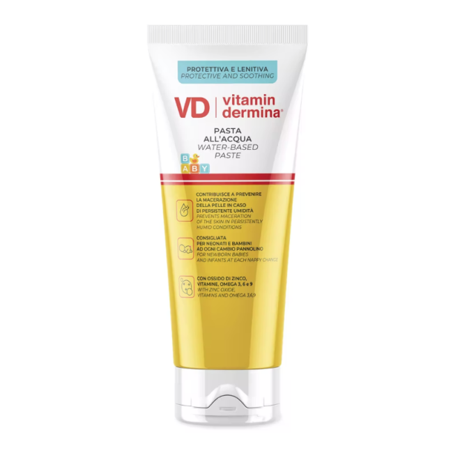 Vitamindermina Pasta all'acqua Protettiva per Irritazioni da Pannolino 100 ml
