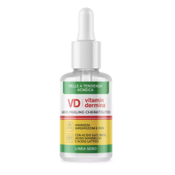 Vitamindermina Sebo siero peeling cheratolico pelli grasse e con acne 30 ml
