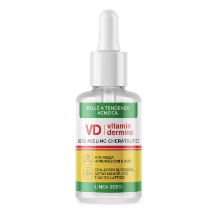 Vitamindermina Sebo siero peeling cheratolico pelli grasse e con acne 30 ml Vitamindermina Sebo siero peeling cheratolico pelli grasse e con acne 30 ml