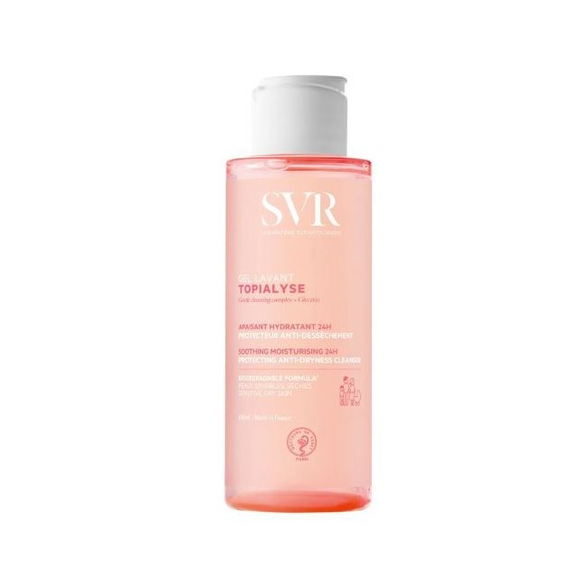 SVR Topialyse Gel Lavant Detergente viso corpo intimo capelli anti-secchezza travel 100 ml