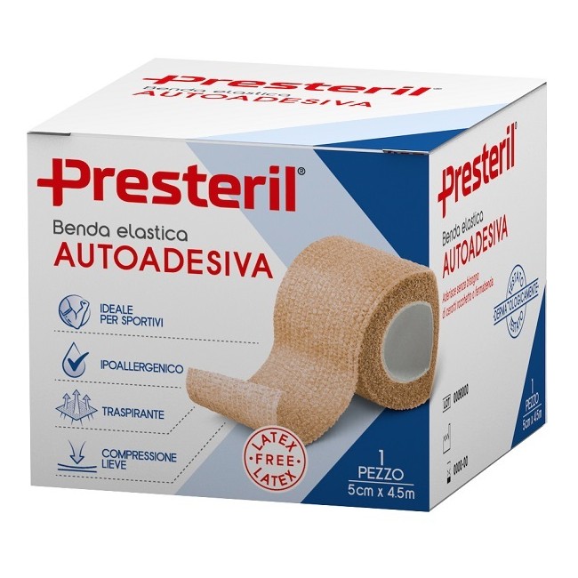 Presteril Benda Elastica Autoadesiva Latex Free 5 x 4,5 m Presteril Benda Elastica Autoadesiva Latex Free 5 x 4,5 m