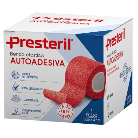 Presteril Benda Elastica Autoadesiva Latex Free 5 x 4,5 m Presteril Benda Elastica Autoadesiva Latex Free 5 x 4,5 m