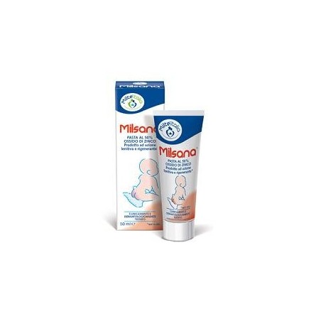 Milsana Pasta Ossido di Zinco 50% per Irritazioni da Pannolino 50 ml Milsana Pasta Ossido di Zinco 50% per Irritazioni da Pannolino 50 ml