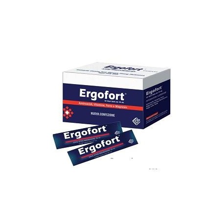 Ergofort 12 Stick Monodose - Integratore Ricostituente Energizzante