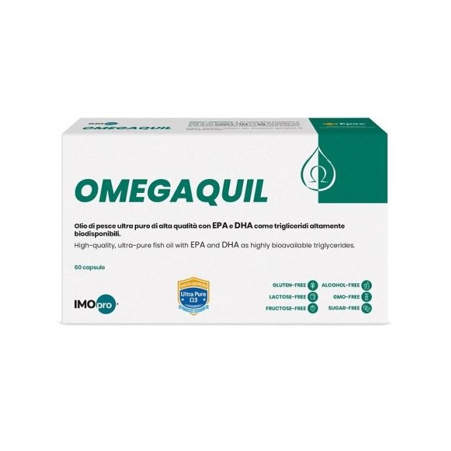 Imopro Omegaquil 60 compresse con EPA e DHA immediatamente biodisponibili Imopro Omegaquil 60 compresse con EPA e DHA immediatamente biodisponibili