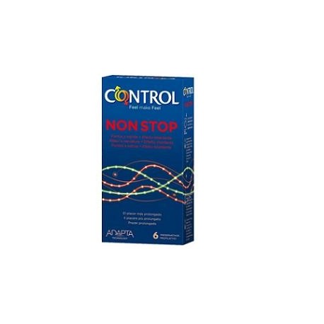 Control Non Stop - Preservativi stimolanti e ritardanti 6 pezzi