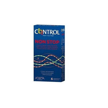 Control Non Stop - Preservativi stimolanti e ritardanti 6 pezzi Control Non Stop - Preservativi stimolanti e ritardanti 6 pezzi