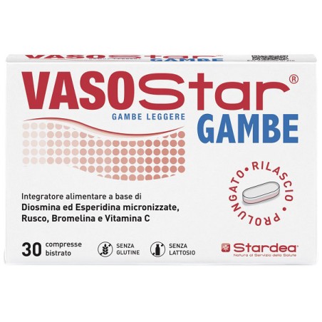 Stardea Vasostar Gambe 30 Compresse Bistrato Senza Glutine Senza Lattosio Stardea Vasostar Gambe 30 Compresse Bistrato Senza Glutine Senza Lattosio