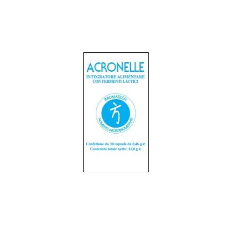 Acronelle 30 Capsule - Fermenti Lattici per Disturbi Intestinali Acronelle 30 Capsule - Fermenti Lattici per Disturbi Intestinali