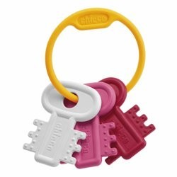 Chicco Chiavi Colorate Rosa per la Dentizione dei Bambini di 3-18 Mesi