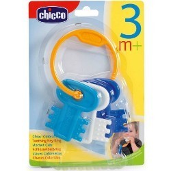 Chicco Chiavi Colorate Azzurro per Dentizione dei Bambini di 3-18 Mesi