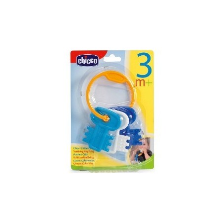 Chicco Chiavi Colorate Azzurro per Dentizione dei Bambini di 3-18 Mesi Chicco Chiavi Colorate Azzurro per Dentizione dei Bambini di 3-18 Mesi