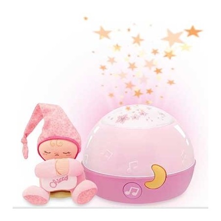 Chicco Goodnight Stars Rosa Proiettore Musicale per Bambini da 0 mesi Chicco Goodnight Stars Rosa Proiettore Musicale per Bambini da 0 mesi