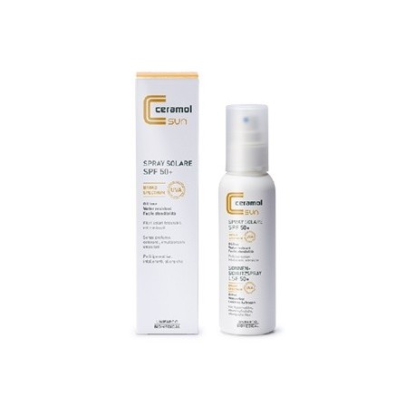 Ceramol Sun Spray solare SPF50+ protettivo emolliente 125 ml