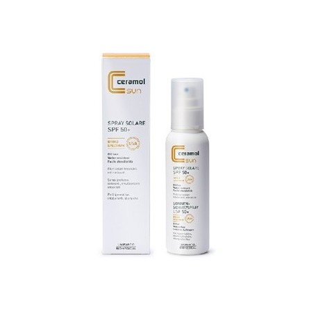 Ceramol Sun Spray solare SPF50+ protettivo emolliente 125 ml
