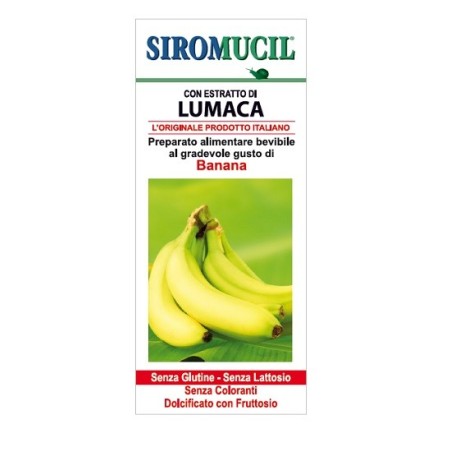 Siromucil Sciroppo con estratto di lumaca gusto banana 150 ml Siromucil Sciroppo con estratto di lumaca gusto banana 150 ml