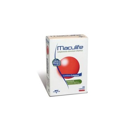 Maculife integratore per il benessere della vista 20 capsule 24,28 g Maculife integratore per il benessere della vista 20 capsule 24,28 g