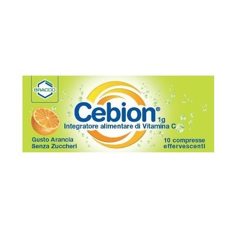 Cebion integratore di vitamina C senza zuccheri gusto arancia 10 compresse Cebion integratore di vitamina C senza zuccheri gusto arancia 10 compresse