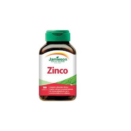 Jamieson Zinco integratore per pelle, unghie e capelli 100 compresse Jamieson Zinco integratore per pelle, unghie e capelli 100 compresse