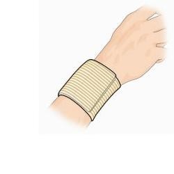 Dr. Gibaud Polsino a righe beige per traumi e sforzi - cm 6 taglia 2