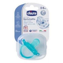Chicco PhysioForma Gommotto in Silicone Azzurro per Bambini da 0 a 6 Mesi