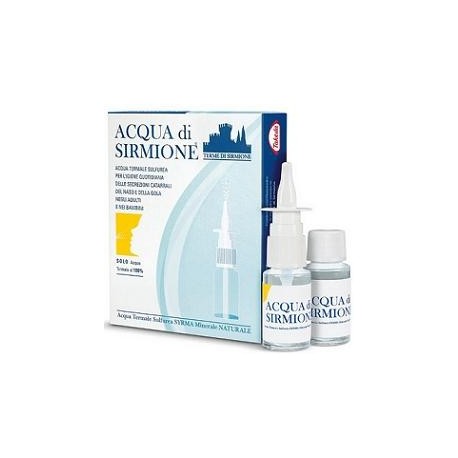 Acqua Sirmione Fluidificante per lavaggi nasali 6 flaconcini da 15 ml con erogatore