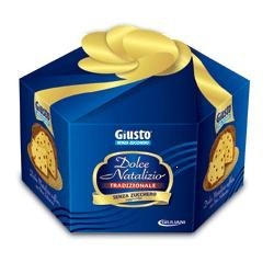 Giusto Dolce Natalizio tradizionale con uvetta senza zucchero 600 g