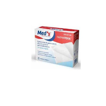 Farmac-zabban Garza Compressa Meds 12/8 36x40cm 12 Pezzi Farmac-zabban Garza Compressa Meds 12/8 36x40cm 12 Pezzi