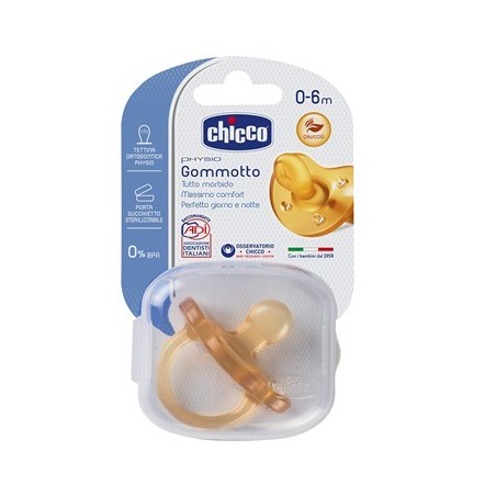 Chicco PhysioForma Gommotto in Caucciù Ciuccio per Bambini di 0-6 Mesi Chicco PhysioForma Gommotto in Caucciù Ciuccio per Bambini di 0-6 Mesi